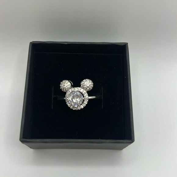 Mouse Ears Rhinestone Adjustable Ring - Picture 2 of 5